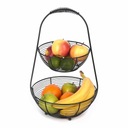 Корзина металлическая ДВУХЯРУСНАЯ КОРЗИНА ДЛЯ ФРУКТОВ Tadar