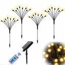 СОЛНЕЧНЫЕ САДОВЫЕ ФОНАРИ 8СВЕТОДИОДНЫХ ШАРИКОВ 73СМ ВОДОНЕПРОНИЦАЕМЫЕ 4ШТ.