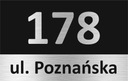 Адресная табличка с номером дома АЛЮМИНИЙ