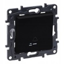 Светодиодная кнопка звонка Черный Legrand Niloe Step