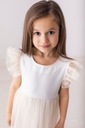Złota sukienka dla dziewczynki z tiulem Lily Grey ANGEL rozmiar 128 Materiał dominujący bawełna