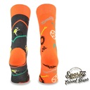 Farebné asymetrické ponožky – Bicykel Hlavná tkanina bavlna