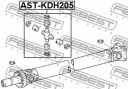 FEBEST AST-KDH205 PRZEGUB, ВАЛ PRZEGUBOWY  фото 10