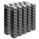 100 ящиков для мусора с крышкой NPKL6 черный