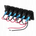 12-24V 6 GANG ROCKER SWITCH ПАНЕЛЬ DO АВТОМОБІЛЯ RV BOAT YACHT MARINE TH  (18123737259) фото min 7