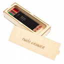 TOLLTARTÓ FA DOBOZ GRAVÍROZÁS LOGÓ AJÁNDÉK Termékszélesség 22 cm