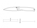 Нож Ruike P662-B EDC с лайнерным замком из нержавеющей стали