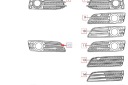 AUDI A3 8PA AVANT DROITE INFÉRIEURE PHARE ANTIBROUILLARD GRILLE 8P0807682E9Bphoto 8
