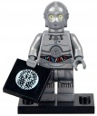 МИНИФИГУРА C 3PO БЛОКИ ЗВЕЗДНЫЕ ВОЙНЫ ФИГУРКА СЕРЕБРЯНОГО ПРОТОКОЛА РОБОТ