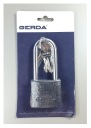 Чугунный навесной замок GERDA IRON LINE S50 с увеличенной дужкой