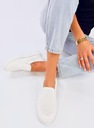 Trampki slip-on ażurowe TOWNS WHITE 38 Długość wkładki 1 cm