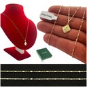 ЗОЛОТОЕ КРАСИВОЕ ОЖЕРЕЛЬЕ + МЕДАЛИТА МАТЕРИ ШКАПУЛЯРНОЙ, ПРОБ. 585 + БЕСПЛАТНЫЕ ПОДАРКИ