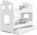 Кровать двухъярусная 160х80 белый ДОМИНИК ДОМЕК
