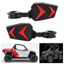 1,75 ДЮЙМА UTV Z TYU ЗЕРКАЛА БОКОВОГО АЛЮМИНИЙ ЧЕРНАЯ ЗАМЕНА PL  фото 6
