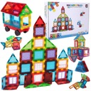 РАЗНОЦВЕТНАЯ КОНСТРУКЦИЯ Магнитные кирпичи 3D МАГНИТНЫЕ ПЛИТКИ XXL 45 шт.