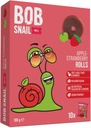 ŚLIMAK BOB SNAIL PRZEKĄSKA OWOCOWA JABŁKO-TRUSKAWKA ZAWIJASY 10 x 10g