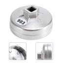 НАСАДКА КЛЮЧ DO ФІЛЬТРА МАСТИЛА АЛЮМІНІЙ СРІБНИЙ 903 74MM/14  (13826516246) фото min 9