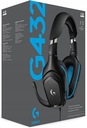 LOGITECH G432 HERNÉ SLÚCHADLÁ S MIKROFÓNOM SURROUND SOUND 7.1 DTS Model G432 Surround Sound Gaming