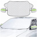 MATA ANTYSZRONOWA OSŁONA NA SZYBĘ SAMOCHODU PRZECIWSZRONOWA ZIMA LIMONKOWA