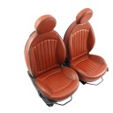 МІНІ R56 КОМПЛЕКТ СИДІНЬ SPORT ПЕРІД ЗАД ПІДІГРІВ ЧЕРВОНА ШКІРА LOUNGE  (18776853166) фото min 9
