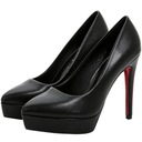 ЧЕРНЫЕ ТУФЛИ НА ПЛАТФОРМЕ НА КАБЛУКЕ 12 СМ ALLADIES* AS8251