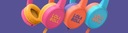 LOL&ROLL Pop Kids Headphones, oranžová Hlavní barva oranžový