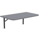 STÓŁ SKŁADANY STOLIK BLAT ROZKŁADANY 80x40 J.GRAFIT ZAOKRĄGLONY