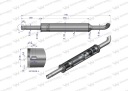 ГЛУШНИК КРУГЛИЙ 1140MM 5KG C-360 INOX WARYNSKI  (15002593692) фото min 7