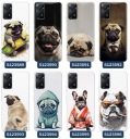 Чехол для Xiaomi Redmi Note 11 Pro с узорами «Мопс» и «Английский французский бульдог»