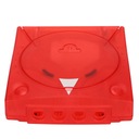 Прозрачный защитный корпус для консоли SEGA Dreamcast, красный