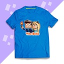 T-SHIRT NIEBIESKI - VITO i BELLA Z POCHODNIĄ 132