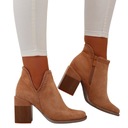 ЖЕНСКИЕ ЗАМШЕВЫЕ БОТИНКИ НА ЛЕГКОМ КАБЛУКЕ