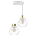 Подвесной светильник LOFT Wire Chandelier, белое золото