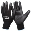X-touch защитные перчатки покрыты Pu Black (24 пары) R.9