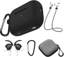 НАБОР 5 в 1 ЧЕХОЛ ДЛЯ КАБЕЛЯ С КРЮКОМ ДЛЯ AIRPODS PRO 2