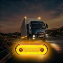 КОМПЛЕКТ 10X ФАРА ГАБАРИТ POMARANCZOWA LED (СВІТЛОДІОД) ДІОДНА OBRYSOWKI 12V 24V 3CCC  (18120190804) фото min 10