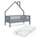 NOEMI ДЕТСКАЯ кроватка 140X70 АНТРАЦИТ + МАТРАС