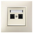 ИНТЕРНЕТ-РОЗЕТКА RJ45 2X ARIA ECRU
