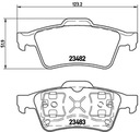 BREMBO KOCKY TYL RENAULT LAGUNA II MEGANE II TYL Katalógové číslo dielu P 59 044