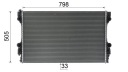 MH CR1163000P RADIATEUR PORSCHE PANAMERA 3.0 3.6 4.8 BEHR MAHLEphoto 13