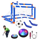 ФУТБОЛЬНЫЙ ЛЕТАЮЩИЙ, ЛЕВИТИРУЮЩИЙ, СВЕТЯЩИЙСЯ ДЛЯ ДОМАШНЕЙ ИГРЫ + ВОРОТА + 2 КЛЮШКИ