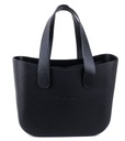 Женская резиновая сумка Jelly Bag O Shopper, два комплекта ручек, черная