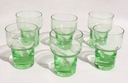 НАБОР ЗЕЛЕНЫХ СТАКАНОВ ДЛЯ НАПИТКОВ 6, 5,5 СМ