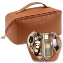 ЖЕНСКАЯ КОЖАНАЯ ДОРОЖНАЯ СУМКА ДЛЯ КОСМЕТИКИ.