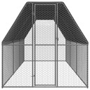vidaXL Klatka zewnętrzna dla kurcząt, 2x6x2 m, stal galwanizowana Marka VidaXL