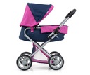 Wózeczek Głęboki Gondola Budka Daszek Duży Lekki BIG ALICE Róż Granat