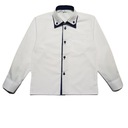 Деловая рубашка с длинными рукавами для МАЛЬЧИКОВ, белая