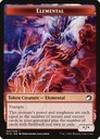 MtG: Elemental Token (Red */* Trample) (xMID)