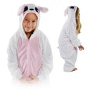 ONESIE KIGURUMI PYŽAMO JEDNODIELNE TEPLÁ TEPLÁKOVÁ SÚPRAVA DARČEK KRÁLIK 146-152