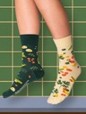 Ponožky dlhé zeleninový šalát 43-46 Strih ponožky